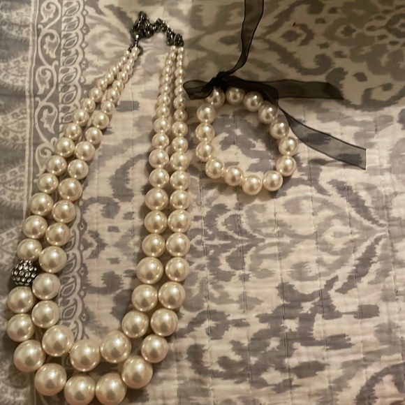 Jewelry Costume Jewelry Pearl Set Poshmark